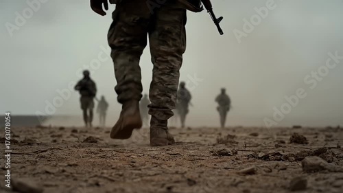 Soldiers in the Desert: Footsteps in a War Zone