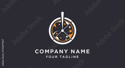 Creative Clock and Spoon Logo Design for a Food or Restaurant Business.