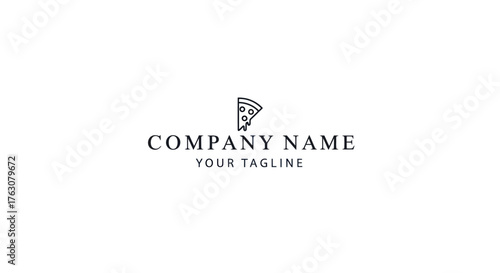 Pizza Slice Logo Design for Food Business.