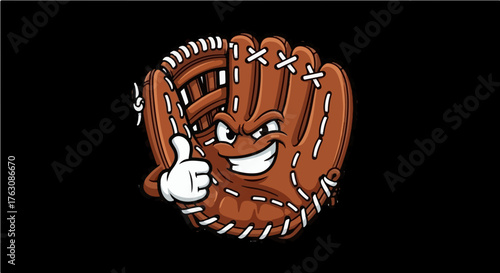 baseball sport mascot vector