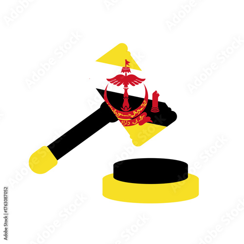 Brunei Court Justice Hammer In Icon