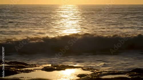 sunset over the sea