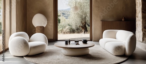 Modern Living Room with Cozy Sectional and Coffee Table