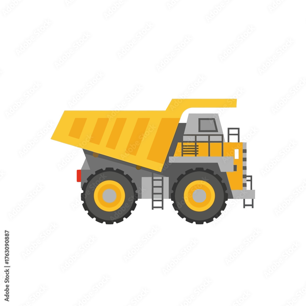 Fototapeta premium Heavy-duty dump truck vehicle