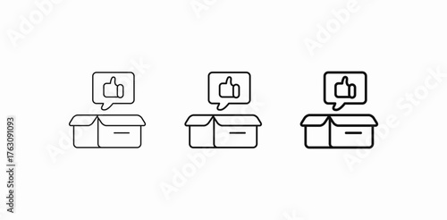 product review like icon sign vector