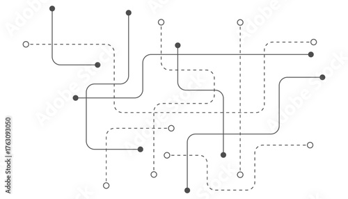 Abstract background with technology circuit board texture. Modern electronic motherboard texture. Creative idea for internet technology. Tech concept for header, web banner, website, presentation.