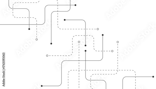 Abstract background with technology circuit board texture. Modern electronic motherboard texture. Creative idea for internet technology. Tech concept for header, web banner, website, presentation.