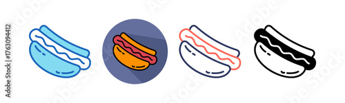 Hot Dog multistyle icon