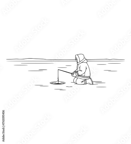Inuit Ice Fishing