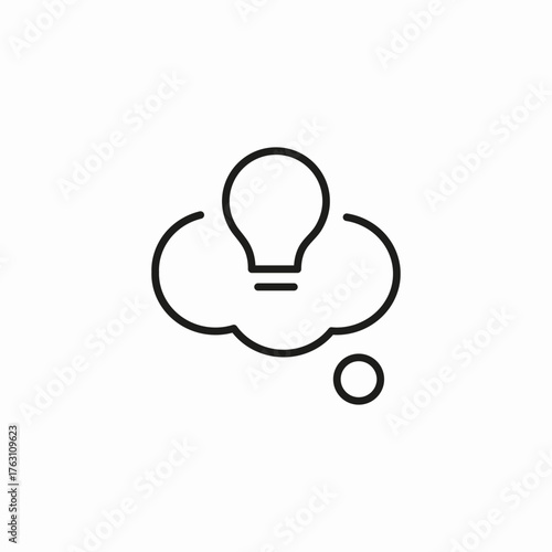 idea thought bubble icon sign vector