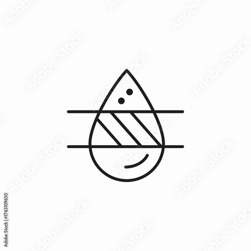 liquid purity measure icon sign vector