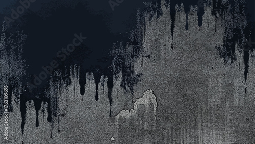 Abstract Expressionist Street Art Splatter: Energetic Composition of Neon Orange, Hot Pink, and Black Paint Drips. Urban Graffiti Bold, High-Contrast Digital and Modern Artwork