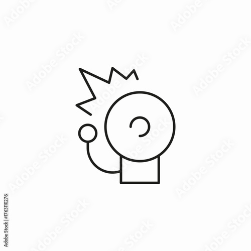 ringing fire alarm icon sign vector