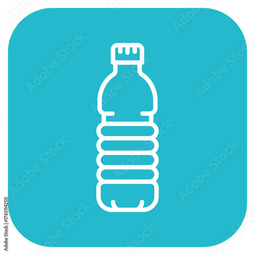 Water Bottle icon vector image. Can be used for Morning and Breakfast.