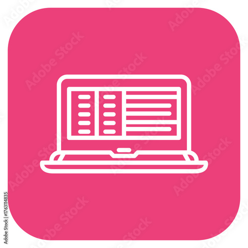 Big Data icon vector image. Can be used for Coding and Development.