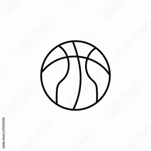 classic round basketball sport icon sign vector