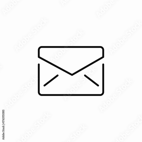 closed email envelope icon sign vector