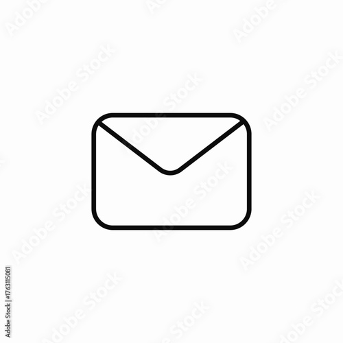 closed envelope mail icon sign vector