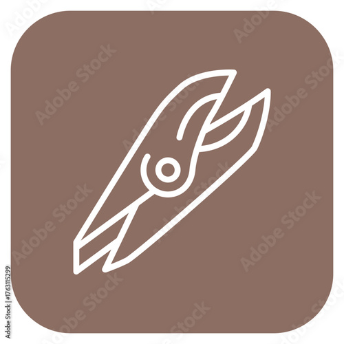 Cutter icon vector image. Can be used for Electrician Tools.