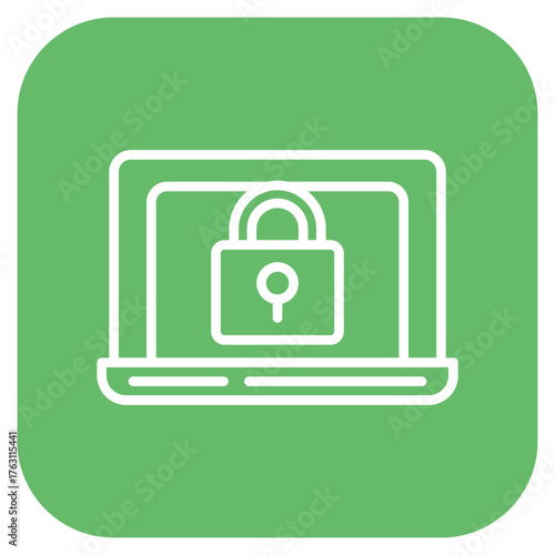 Cyber Security icon vector image. Can be used for Web Hosting.