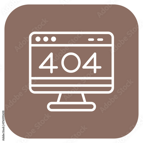 404 Error icon vector image. Can be used for Web Hosting.