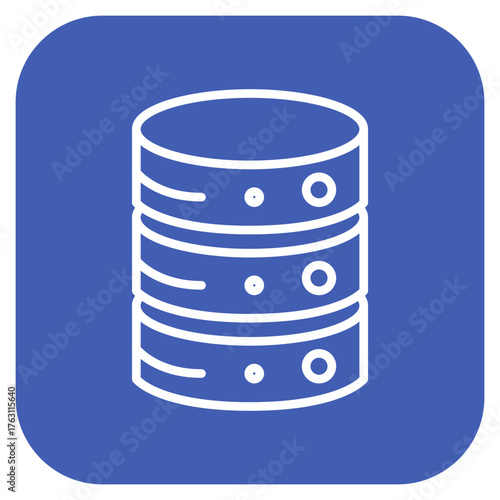 Database Network icon vector image. Can be used for Web Hosting.