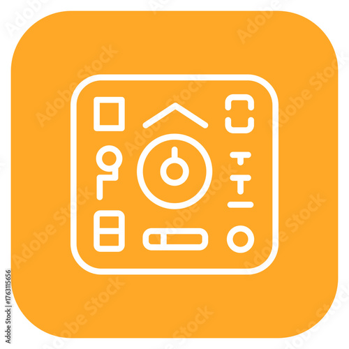 Control Panel icon vector image. Can be used for Web Hosting.
