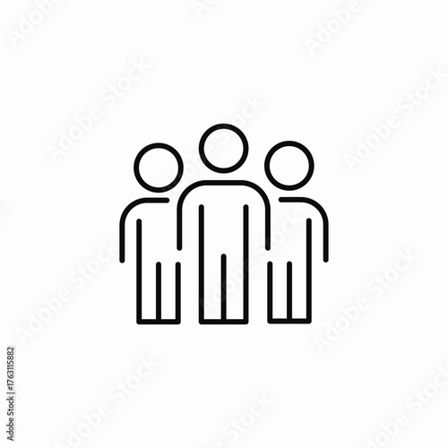 group of people users icon sign vector