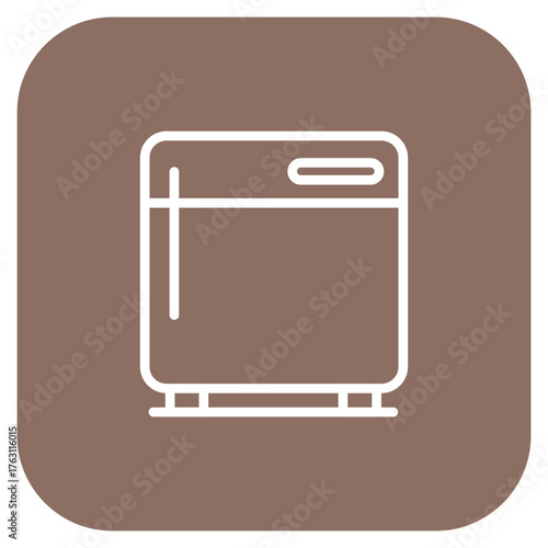 Freezer icon vector image. Can be used for Mall.