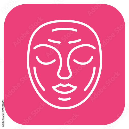 Facial Mask icon vector image. Can be used for Spa.
