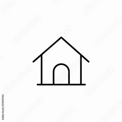 simple house home icon sign vector