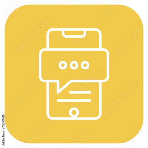 Chat icon vector image. Can be used for Web Marketing.