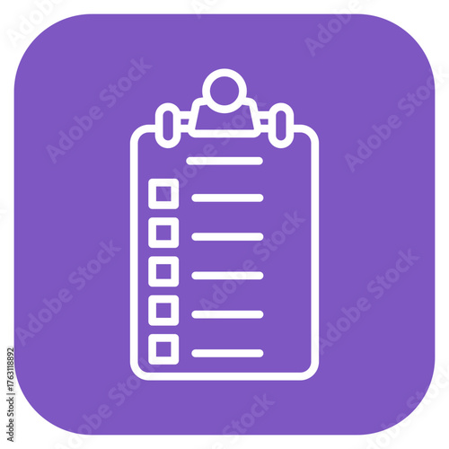Tasks List icon vector image. Can be used for Project Management.