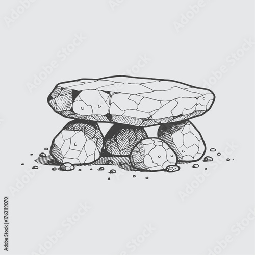 Rock paintings, rock sketches