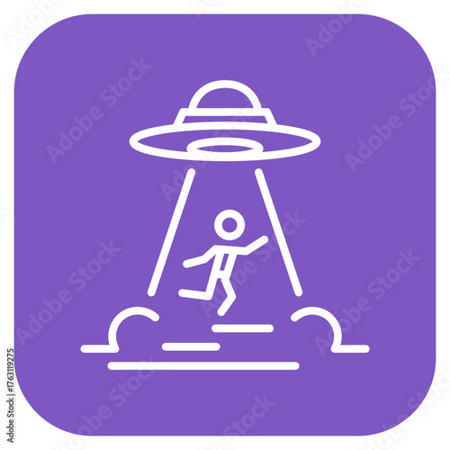 Abduction icon vector image. Can be used for Science Fiction.