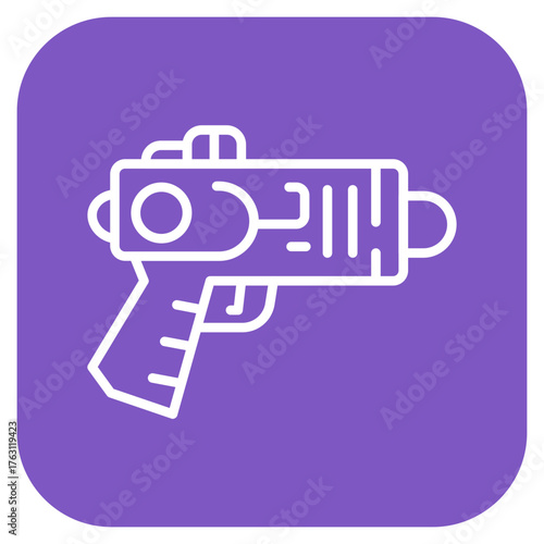 Blaster icon vector image. Can be used for Science Fiction.