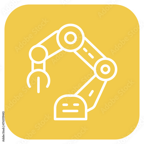 Robotic Arm icon vector image. Can be used for Science Fiction.