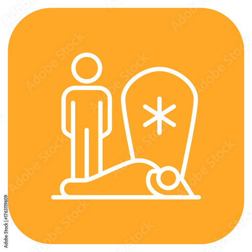 Death icon vector image. Can be used for Prison.
