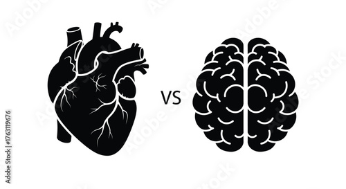 Heart versus brain a symbolic representation of emotion and intellect