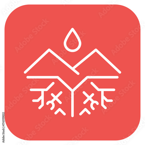 Drought icon vector image. Can be used for Natural Disaster.