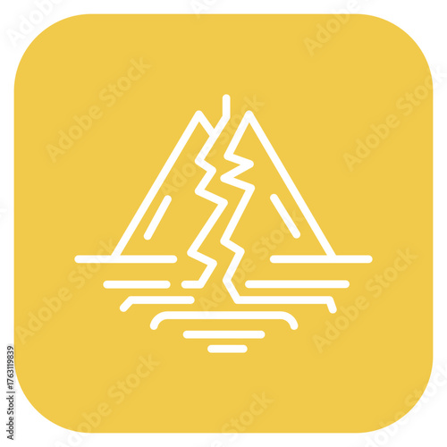 Earthquake icon vector image. Can be used for Natural Disaster.