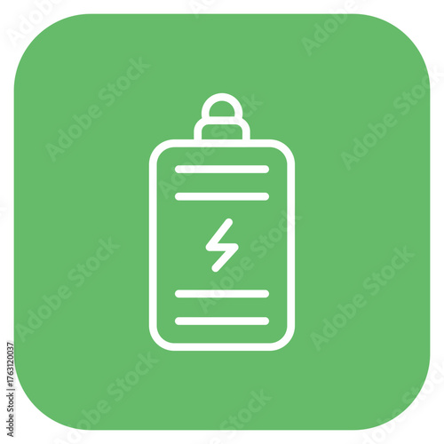 Battery icon vector image. Can be used for Electric Circuits.