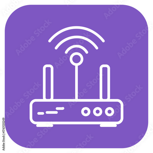Wifi Router icon vector image. Can be used for Electric Circuits.
