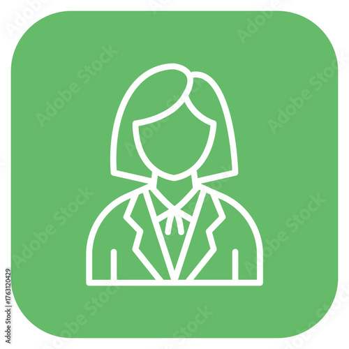 Professor icon vector image. Can be used for Women.