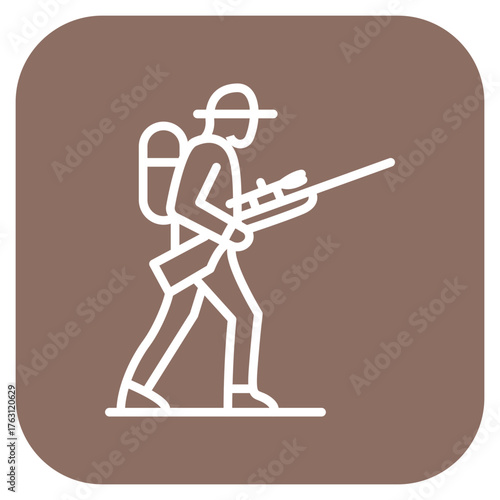 Hunter icon vector image. Can be used for Women.