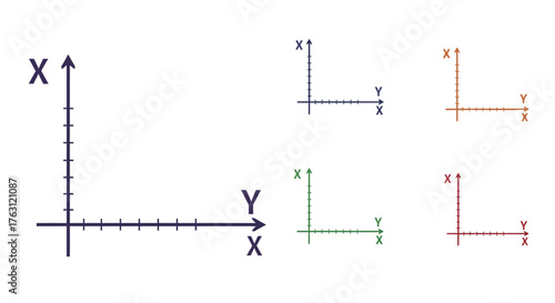 Coordinate plane quadrants illustrated with axes and labeled points