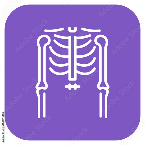 Ulna icon vector image. Can be used for Human Anatomy.