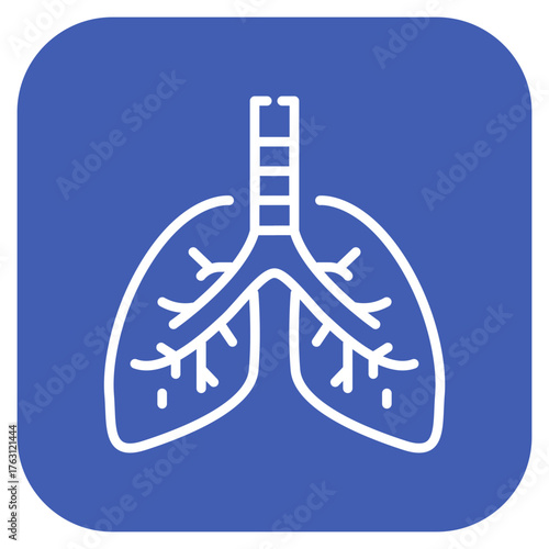 Trachea icon vector image. Can be used for Human Anatomy.