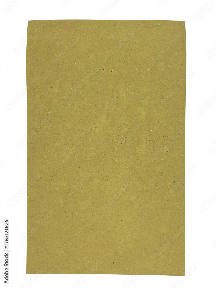 Fototapeta premium A textured mustard yellow craft paper surface and design projects on a Transparent Background