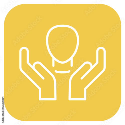 Self Acceptance icon vector image. Can be used for Personality Traits.